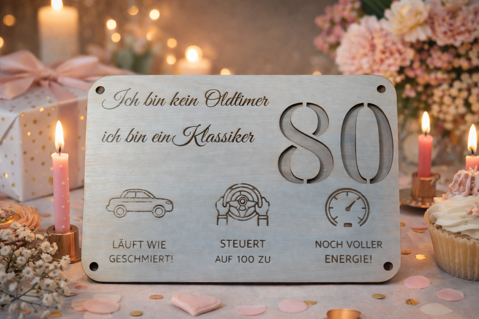 Gutscheinkarte „Ich bin kein Oldtimer"